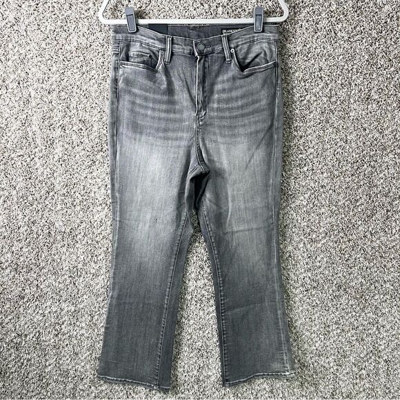 Blank NYC Jeans Women’s 31 The Vandam High Rise Kick Flare Gray Denim NWT - Picture 1 of 11